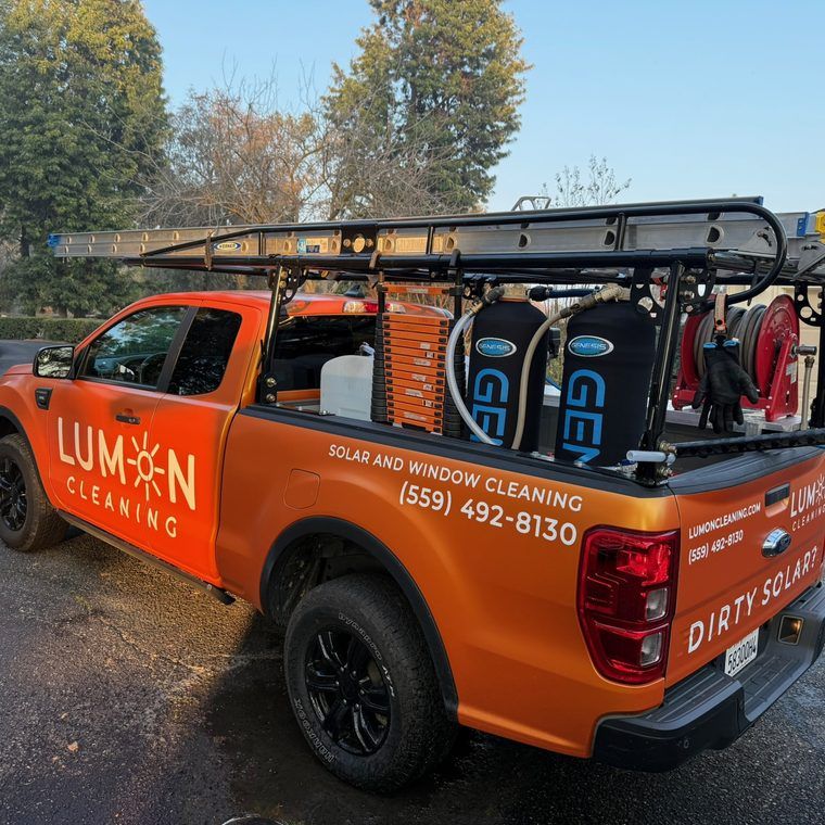 Lumon Cleaning branded truck ready for a job