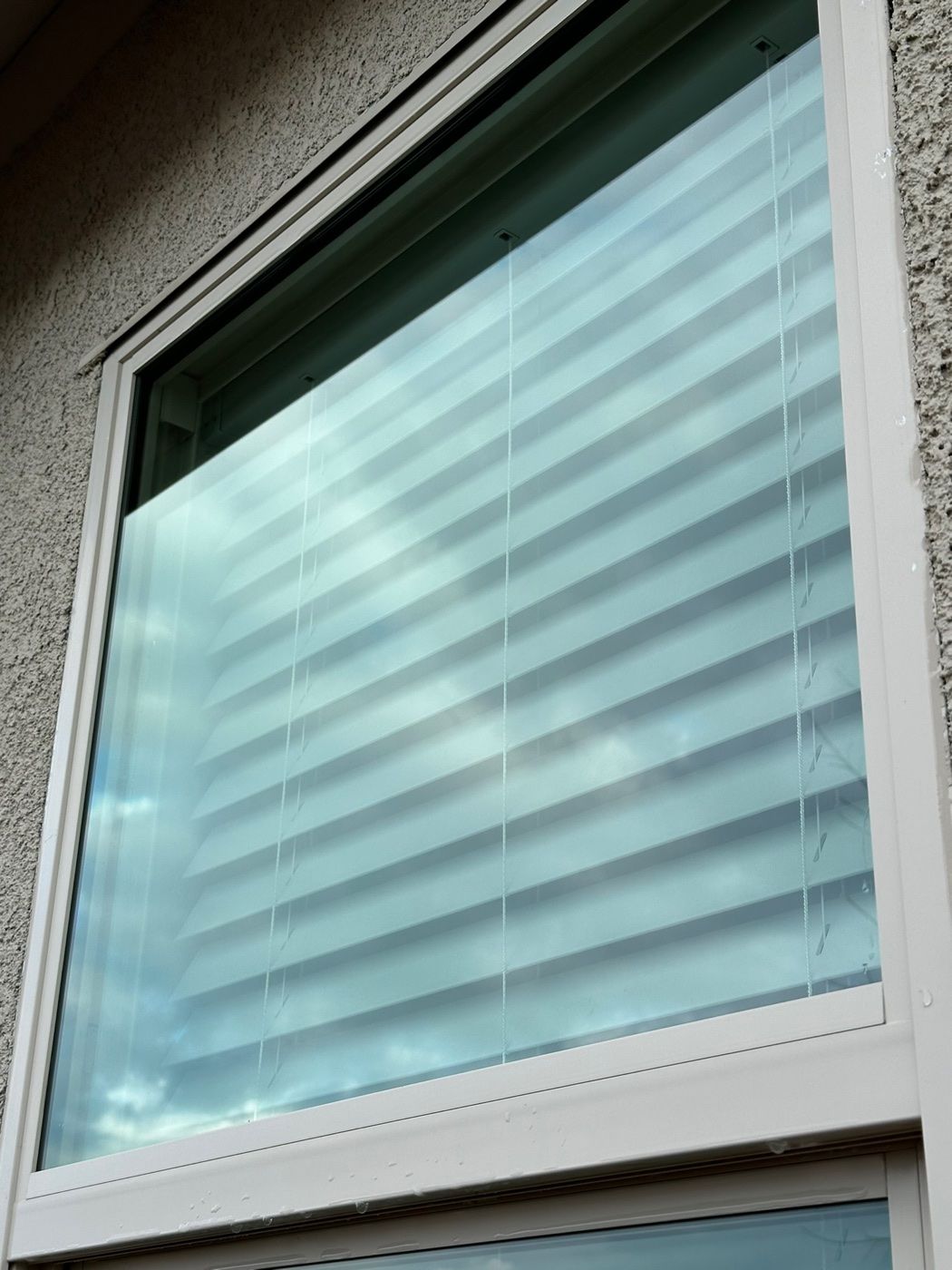 Interior glass cleaned to a clear, streak-free finish